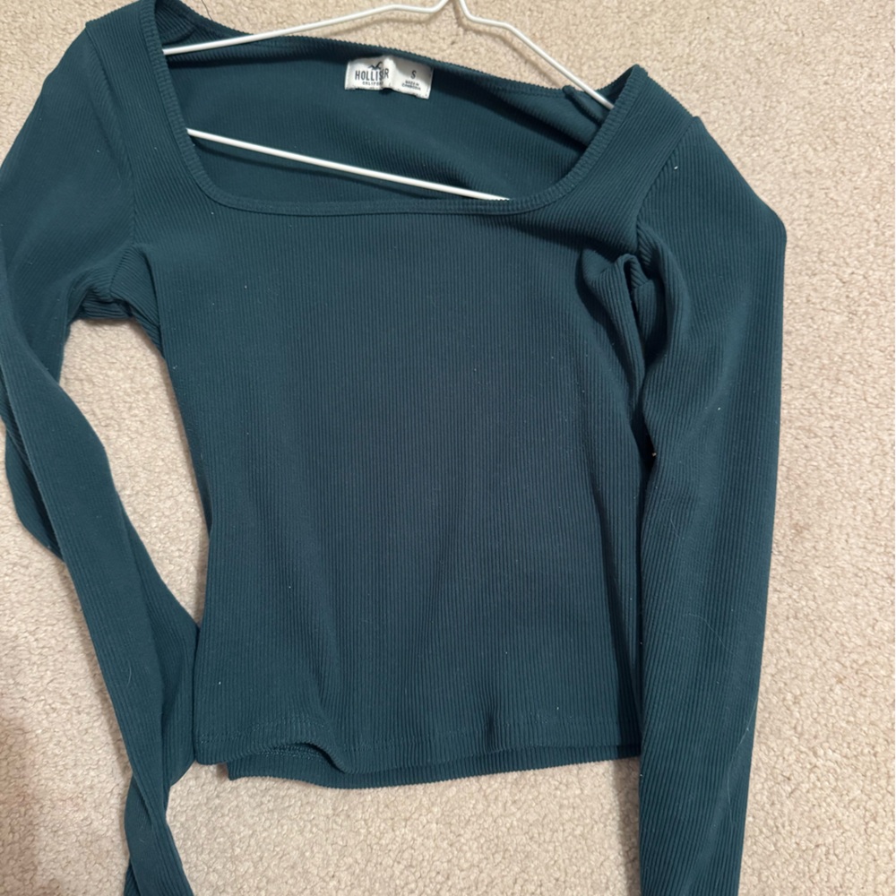 Hollister Dark Teal Long Sleeve Top